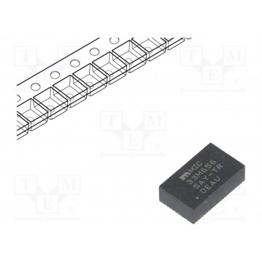 MIC33M656-SAYMP-TR; PMIC; DC/DC converter; Uoper: 2.4÷5.5V; Uout: 1V; B1QFN53; buck; MICROCHIP TECHNOLOGY