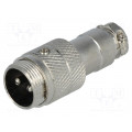 MIC342; Plug; microphone; male; PIN: 2; for cable; straight; NINIGI