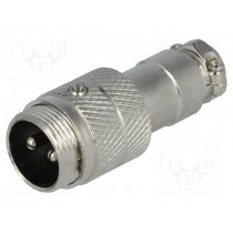 MIC342; Plug; microphone; male; PIN: 2; for cable; straight; NINIGI