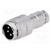 MIC345; Plug; microphone; male; PIN: 5; for cable; straight; NINIGI