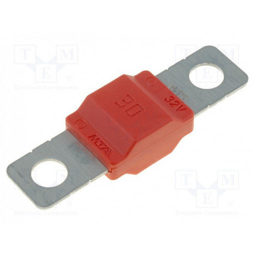 MIDIVAL 30A; Fuse: fuse; 30A; 32V; automotive; 40mm; MIDIVAL; Mounting: M5 screw; MTA