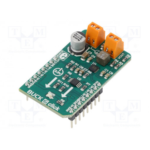 BUCK 6 CLICK; Click board; DC/DC converter; I2C; DS4432U,MAX17572; 3.3VDC; MIKROELEKTRONIKA