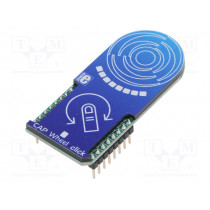 CAP WHEEL CLICK; Click board; capacitive keypad; GPIO,I2C; IQS333; 3.3VDC; MIKROELEKTRONIKA
