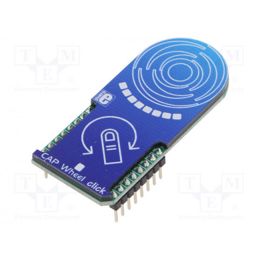 CAP WHEEL CLICK; Click board; capacitive keypad; GPIO,I2C; IQS333; 3.3VDC; MIKROELEKTRONIKA
