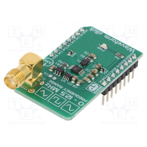 WAVEFORM CLICK; Click board; generator; SPI; AD9833; SMA,mikroBUS connector; MIKROELEKTRONIKA
