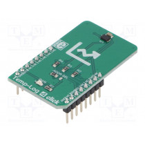 TEMP-LOG 4 CLICK; Click board; temperature sensor; I2C; SE97B; mikroBUS connector; MIKROELEKTRONIKA