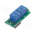 RELAY 3 CLICK; Click board; relay; GPIO; SRD-05VDC-SL-C; 5VDC; MIKROELEKTRONIKA