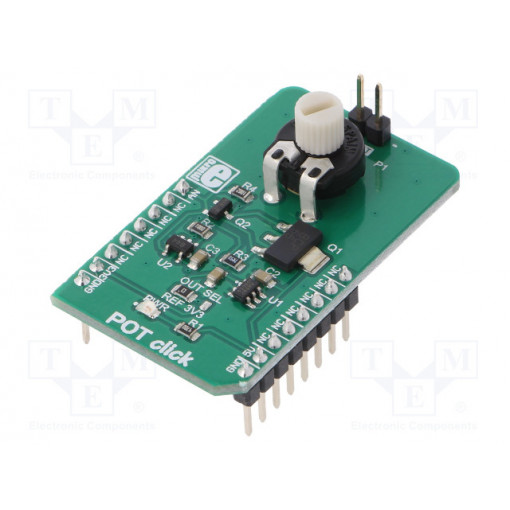 POT CLICK; Click board; linear rotary potentiometer; analog; 3.3/5VDC; MIKROELEKTRONIKA