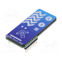 SAML TOUCH CLICK; Click board; capacitive keypad; UART; ATSAML10; 3.3VDC; MIKROELEKTRONIKA