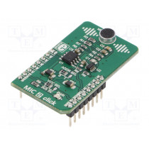 MIC 2 CLICK; Click board; microphone; I2C; AD5171,MCP6022; mikroBUS connector; MIKROELEKTRONIKA