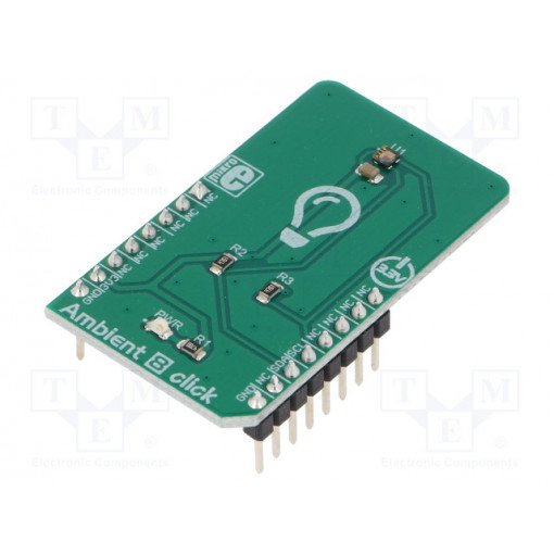 AMBIENT 8 CLICK; Click board; lighting sensor; I2C; LTR-329ALS-01; 3.3VDC; MIKROELEKTRONIKA