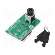KEYLOCK 2 CLICK; Click board; rotary encoder; GPIO; SK13AEG13; mikroBUS connector; MIKROELEKTRONIKA