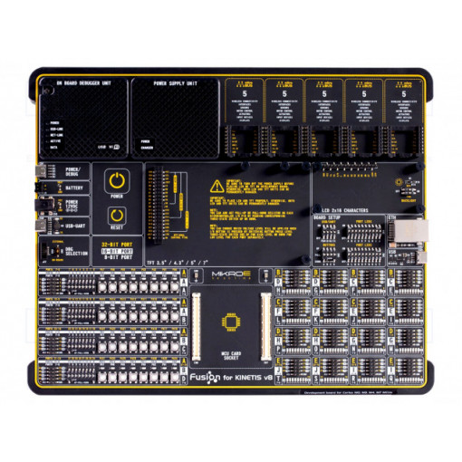 FUSION FOR KINETIS V8; Dev.kit: NXP; CAN,UART,USB,WiFi; Architecture: ARM; KINETIS; MIKROELEKTRONIKA