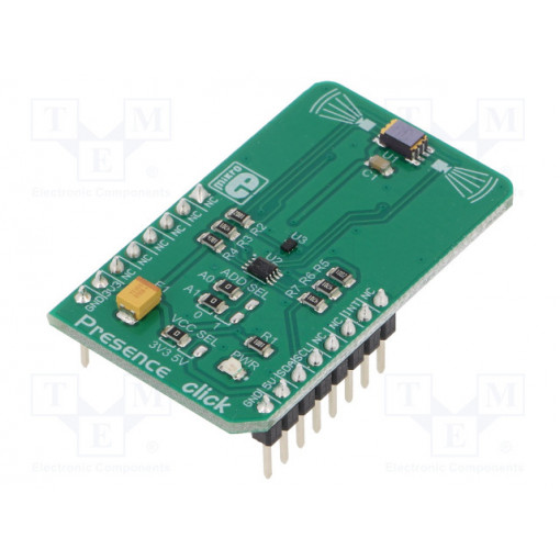 PRESENCE CLICK; Click board; motion sensor; I2C; 74LVC1T45GM,PCA9306,TPiS1S1385; MIKROELEKTRONIKA