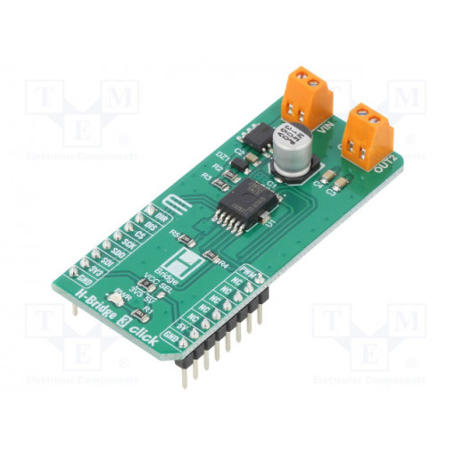 H-BRIDGE 3 CLICK; Click board; motor driver,H bridge; GPIO,SPI; TLE9201SG; MIKROELEKTRONIKA