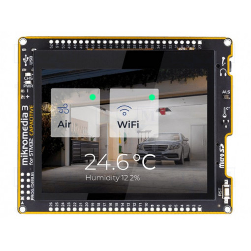 MIKROMEDIA 3 FOR STM32F2 CAPACITIVE; Display: TFT; 3.5