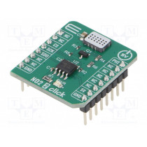 NO2 2 CLICK; Click board; nitrogen-dioxide sensor; SPI; MCP3201,MiCS-2714; MIKROELEKTRONIKA