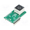 BUTTON POWER CLICK; Click board; button; GPIO,PWM; CTHS15CIC05ONOFF; 3.3VDC; MIKROELEKTRONIKA