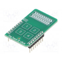 CAP TOUCH 5 CLICK; Click board; capacitive keypad; I2C; CY8CMBR3106S-LQXI; 3.3/5VDC; MIKROELEKTRONIKA