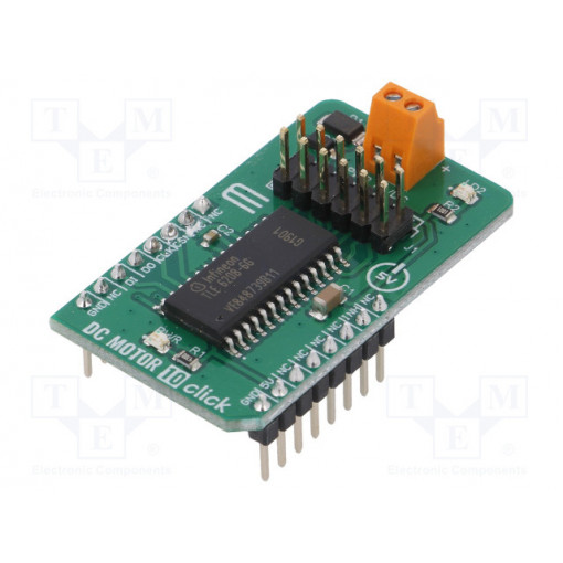 DC MOTOR 10 CLICK; Click board; motor driver; GPIO,SPI; TLE 6208-6 G; 5VDC; MIKROELEKTRONIKA