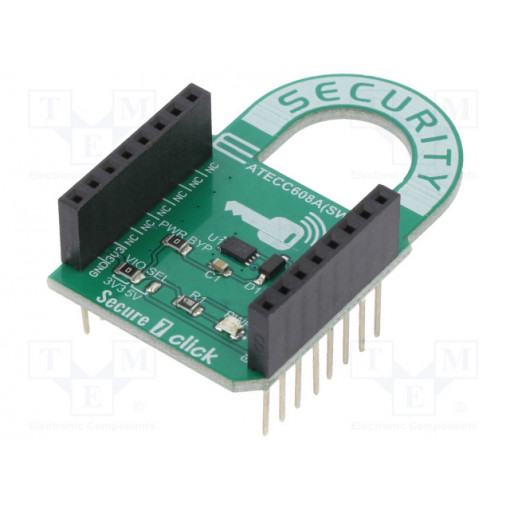 SECURE 7 CLICK; Click board; authentification; SWI; ATECC608A; 3.3/5VDC; MIKROELEKTRONIKA