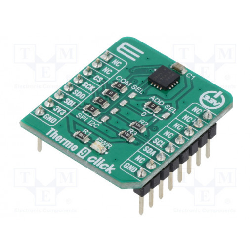 THERMO 9 CLICK; Click board; temperature sensor,humidity sensor; I2C,SPI; MIKROELEKTRONIKA
