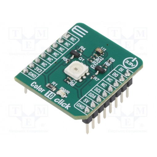 COLOR 10 CLICK; Click board; colour sensor; GPIO,I2C; VEML3328; 3.3/5VDC; MIKROELEKTRONIKA