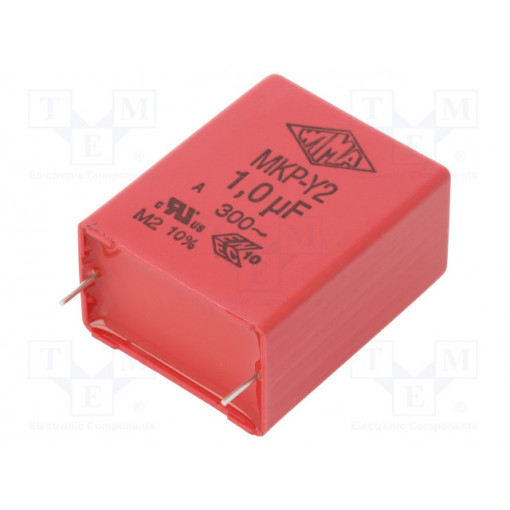 MKY22W41006J00KSSD; Capacitor: polypropylene; 1uF; 27.5mm; ±10%; 31.5x20x39.5mm; WIMA