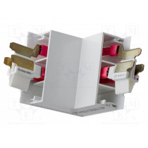 MLECJW; Angle external connector; Colour: white; MAINLINE POWER