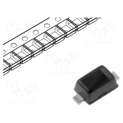 MM5Z5V1B; Diode: Zener; 0.3W; 5.1V; SMD; reel,tape; SOD523; single diode; DIOTEC SEMICONDUCTOR
