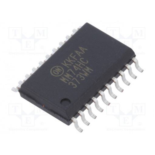 MM74HC373WM; IC: digital; 3-state,D latch; Channels: 8; 2÷6VDC; SMD; SO20-W; ON SEMICONDUCTOR
