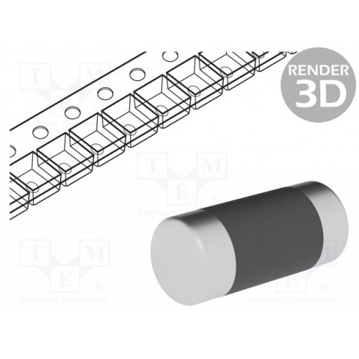MMB02070C1508FB200; Resistor: thin film; SMD; 0207 melf; 1.5Ω; 400mW; ±1%; Ø2.2x5.8mm; VISHAY