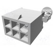 770178-1; Socket; wire-board; male; Mini Universal MATE-N-LOK; 4.14mm; THT; TE Connectivity
