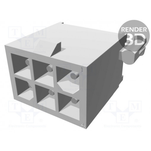 770178-1; Socket; wire-board; male; Mini Universal MATE-N-LOK; 4.14mm; THT; TE Connectivity