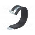LKD13012; Fixing clamp; ØBundle : 30mm; W: 12mm; steel; Cover material: EPDM; MPC INDUSTRIES