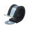 LKD13025; Fixing clamp; ØBundle : 30mm; W: 25mm; steel; Cover material: EPDM; MPC INDUSTRIES
