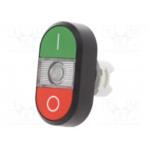 1SFA611131R1108; Switch: double; Stabl.pos: 1; 22mm; green/red; Illumin: MLB-1; IP66; ABB 1SFA611131R1108; Switch: double; Stabl.pos: 1; 22mm; green/red; Illumin: MLB-1; IP66; ABB