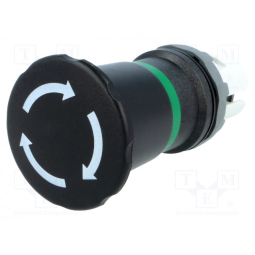 1SFA611523R1006; Switch: emergency stop; Stabl.pos: 2; 22mm; black; Illumin: none; ABB
