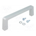 268.3; Handle; Mat: aluminium; grey; H: 40mm; L: 134mm; W: 12.2mm; MENTOR 268.3; Handle; Mat: aluminium; grey; H: 40mm; L: 134mm; W: 12.2mm; MENTOR
