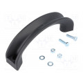 3212.1200; Handle; Mat: polyamide; black; H: 50mm; L: 140mm; W: 15mm; MENTOR 3212.1200; Handle; Mat: polyamide; black; H: 50mm; L: 140mm; W: 15mm; MENTOR