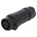 MRD-AH03-M15-000; Plug; Connector: circular; MRD; PIN: 3; 24AWG÷20AWG; gold flash; 5A; AMPHENOL