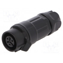MRD-AH03-M15-000; Plug; Connector: circular; MRD; PIN: 3; 24AWG÷20AWG; gold flash; 5A; AMPHENOL