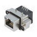 MRJR-5380-01; Socket; RJ45; IP68; THT; for panel mounting; angled 90°; AMPHENOL