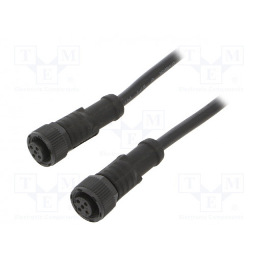 MSBP05FL-SBPFL-SD001; Cable: for sensors/automation; PIN: 5; M12-M12; B code-Profibus; AMPHENOL