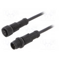 MSBP05ML-SBPFL-SB001; Cable: for sensors/automation; PIN: 5; M12-M12; B code-Profibus; AMPHENOL