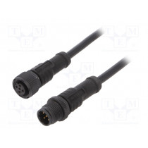 MSBP05ML-SBPFL-SD001; Cable: for sensors/automation; PIN: 5; M12-M12; B code-Profibus; AMPHENOL