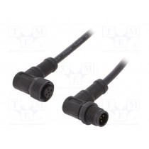 MSBP05MR-SBPFR-SD001; Cable: for sensors/automation; PIN: 5; M12-M12; B code-Profibus; AMPHENOL
