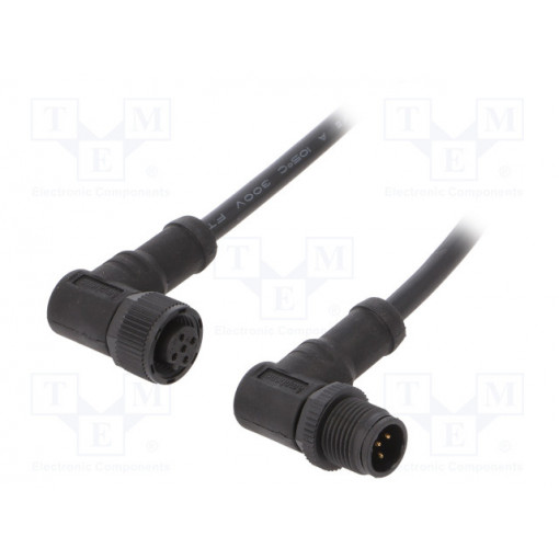 MSBP05MR-SBPFR-SD001; Cable: for sensors/automation; PIN: 5; M12-M12; B code-Profibus; AMPHENOL