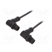 MSBP05MR-SBPMR-SB001; Cable: for sensors/automation; PIN: 5; M12-M12; B code-Profibus; AMPHENOL