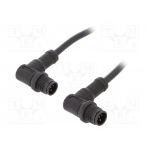 MSBP05MR-SBPMR-SD001; Cable: for sensors/automation; PIN: 5; M12-M12; B code-Profibus; AMPHENOL